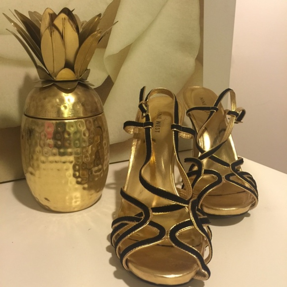 Nine West strappy party heels